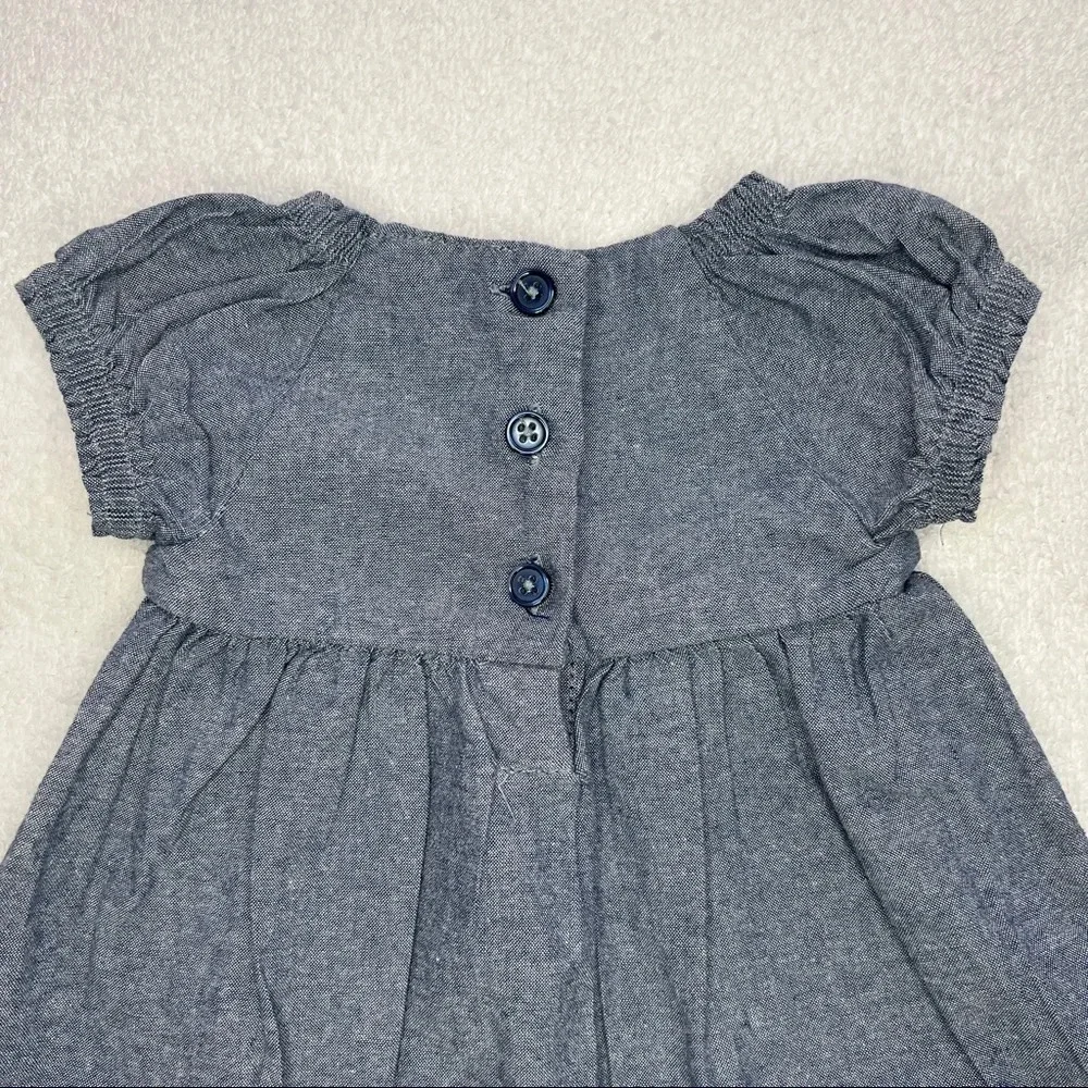 Genuine Kids Oshkosh Baby Girl 0-3 Months 100% Cotton Dress - Picture 3 of 6